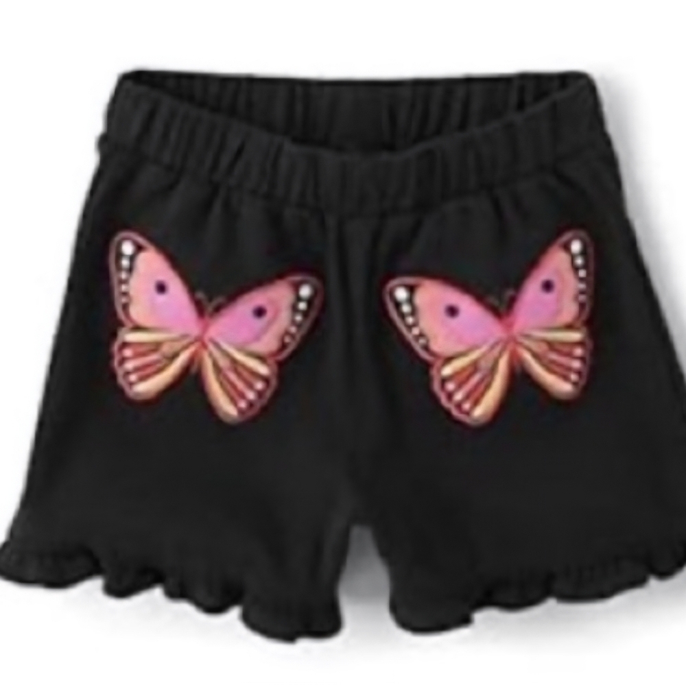Gymboree  Kids Shorts with Pink Butterfly Design NWT 12- 18 Months